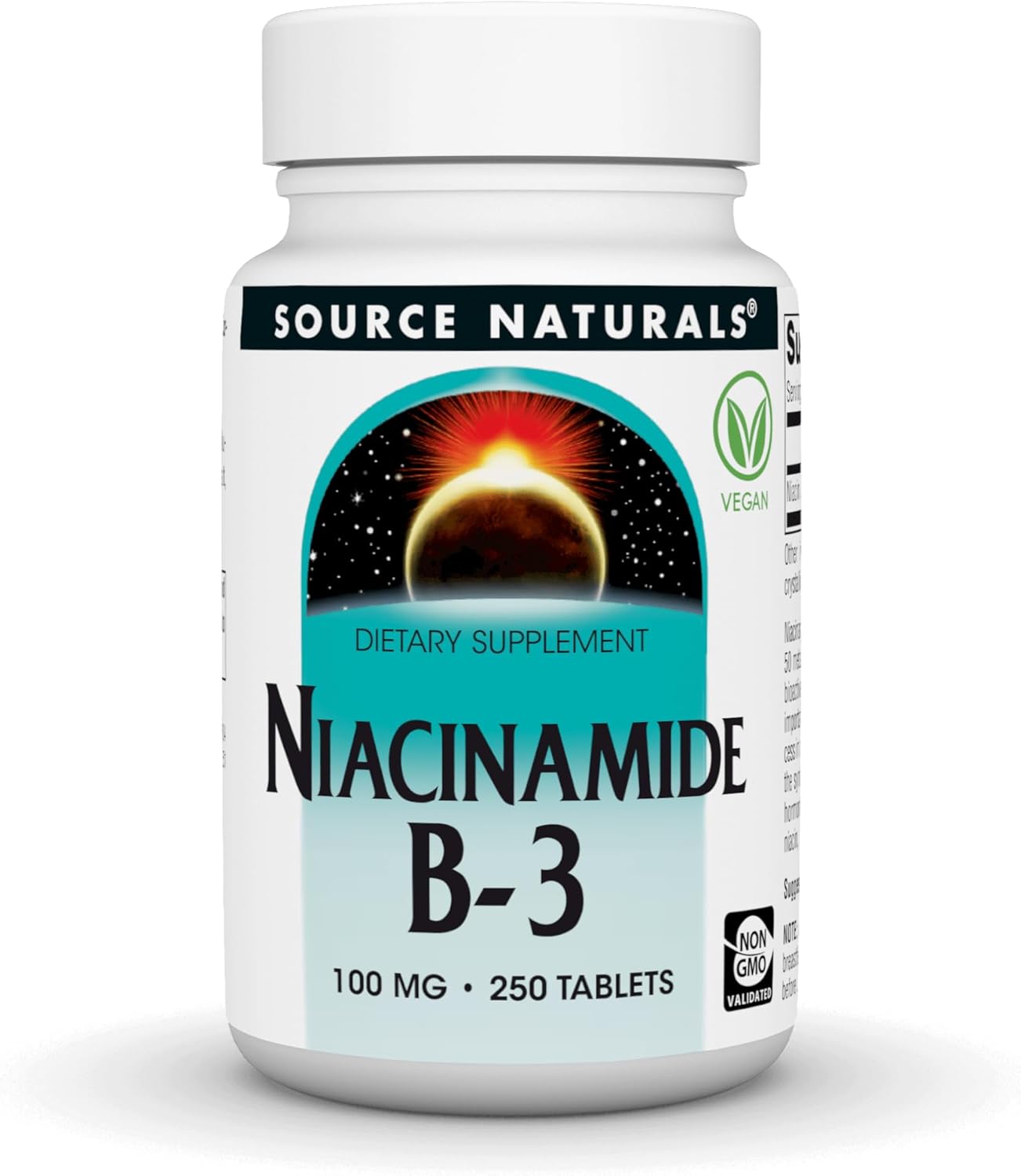 Source Naturals Niacinamida B-3, 100 mg, 250 comprimidos