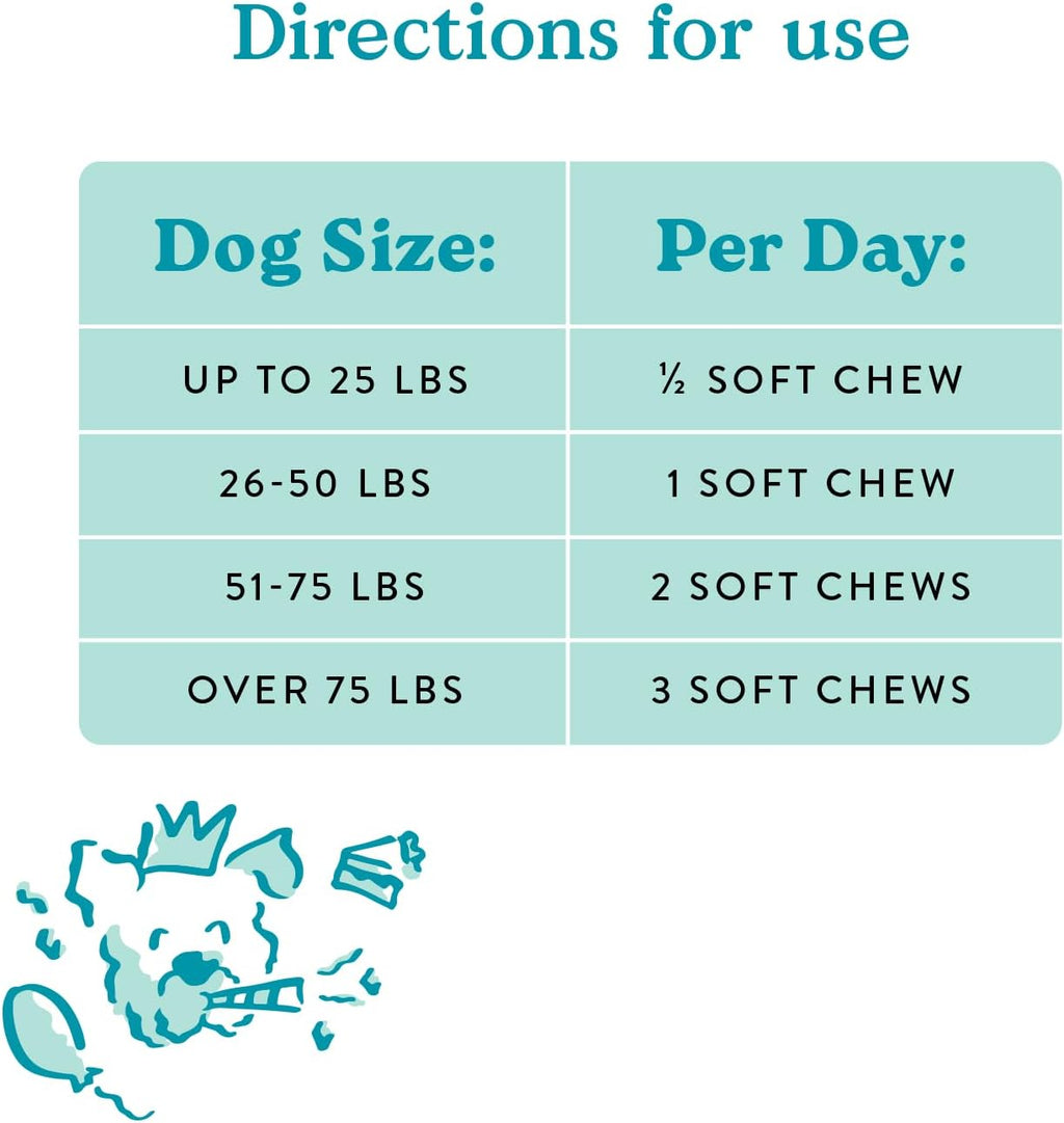 Bocce's Bakery Multivitamínico para Perros - Masticables Diarios Multi-funcionales con Mezcla de Vitaminas Esenciales, Sabor Queso y Miel, 60 uds