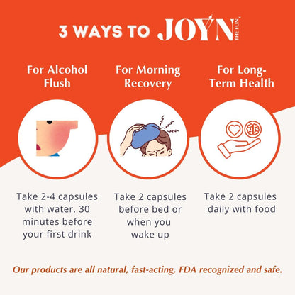 JOYN Supplement Value Pack: Alcohol Flush & Asian Glow Relief, Morning Recovery, Liver Support | con NAC, DHM, Cardo Mariano, Glutatión, B12 | 20 sobres