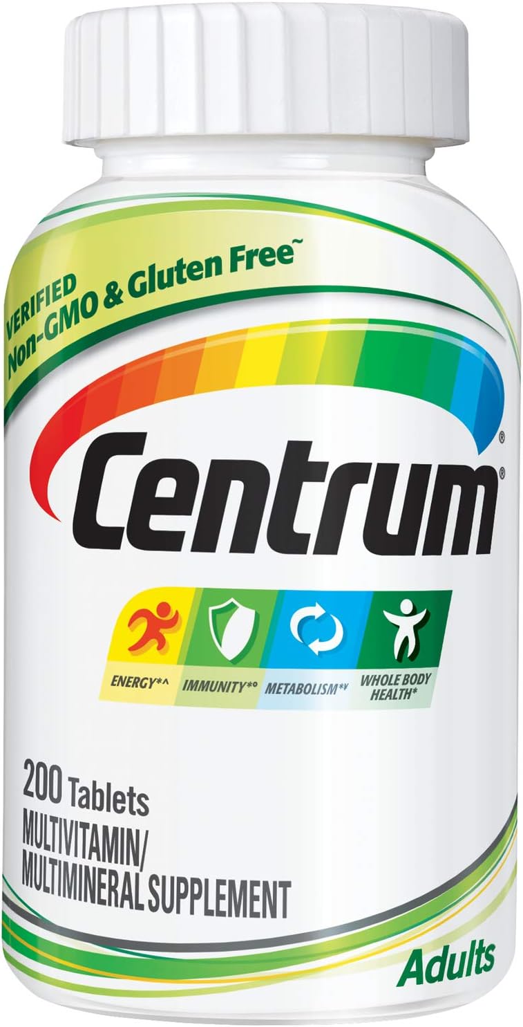 Centrum Adult Multivitamínico y Minerales, 200 Comprimidos