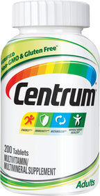 Centrum Adult Multivitamínico y Minerales, 200 Comprimidos