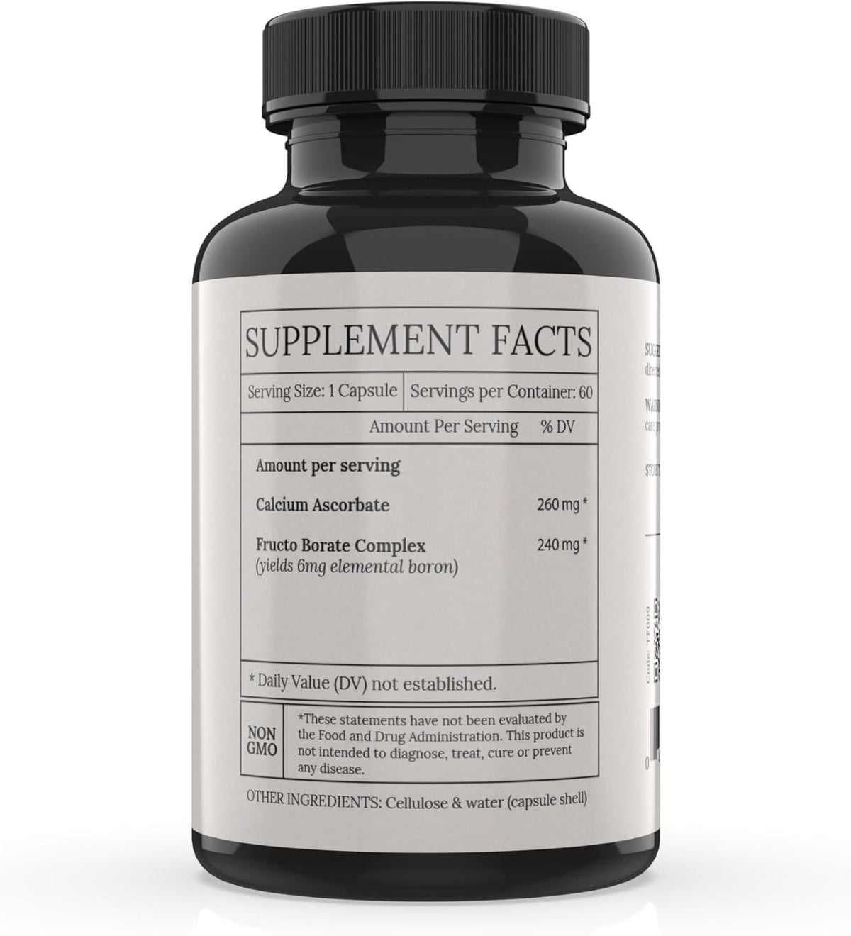 Suplemento de Boro Biodisponible, 6mg, 60 Cápsulas - Fructo Borato - BioImmersion – Image 2