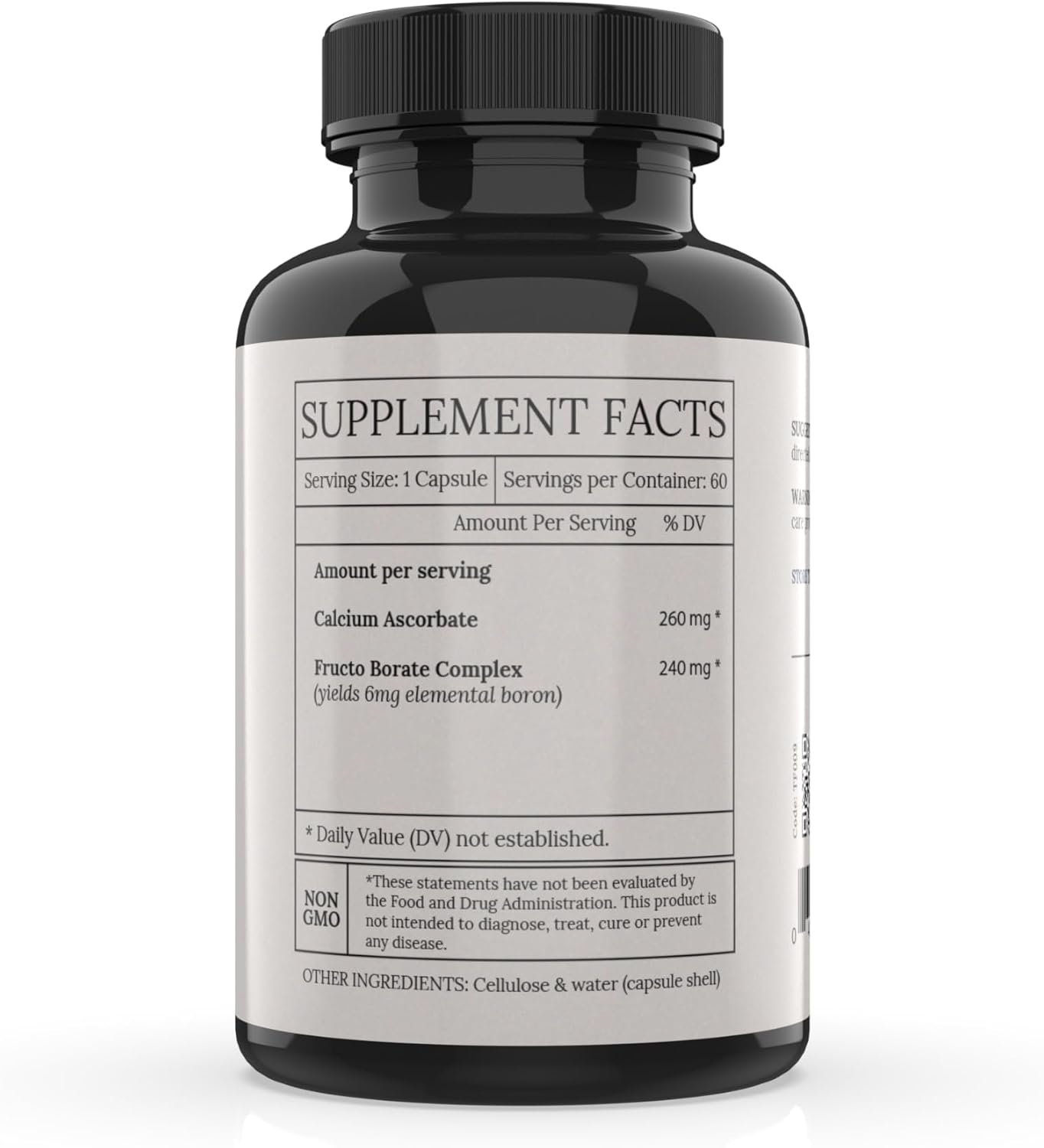 Suplemento de Boro Biodisponible, 6mg, 60 Cápsulas - Fructo Borato - BioImmersion
