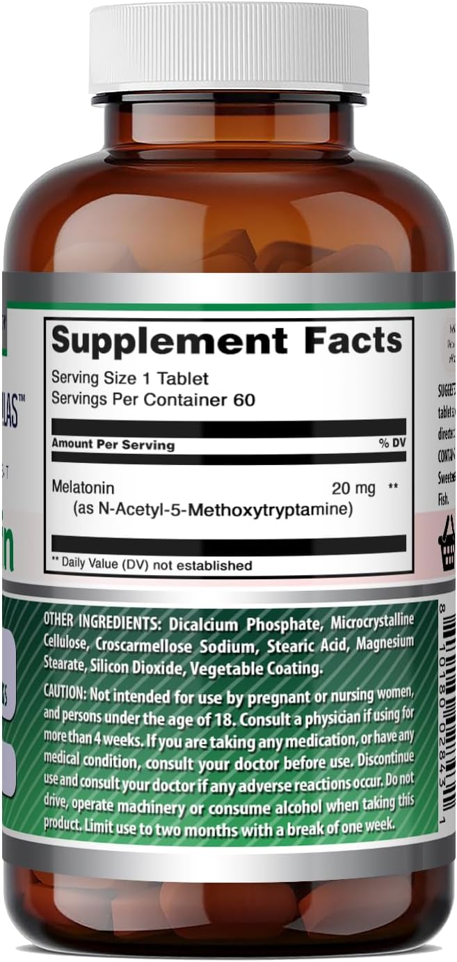 Amazing Formulas Melatonina 20 mg – 60 Comprimidos