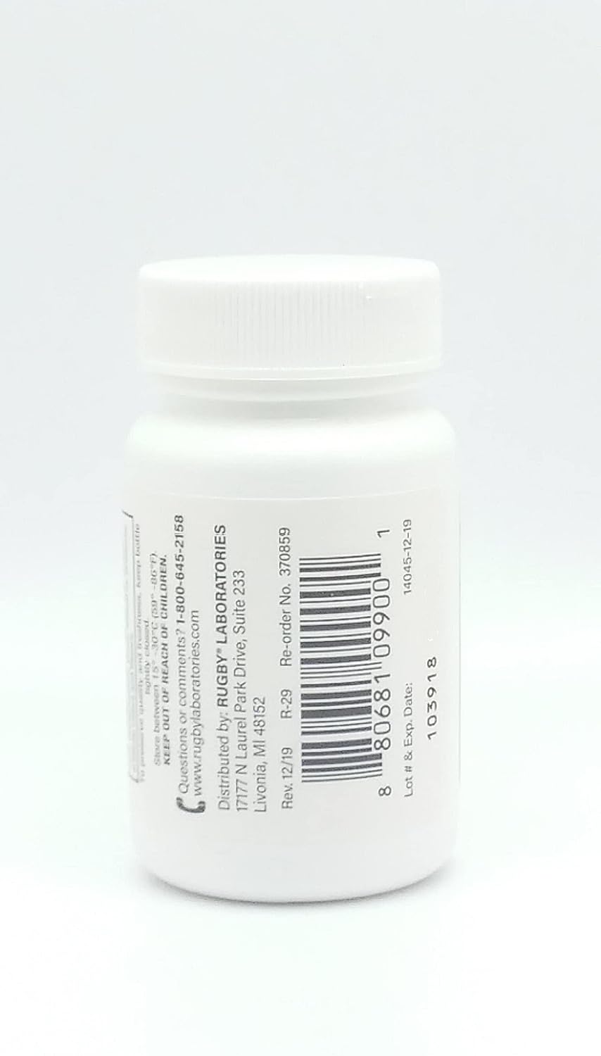 Rugby Laboratories Ácido Fólico 400 mcg - Complemento de Vitamina B9 - 100 Comprimidos