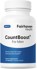 Fairhaven Health CountBoost para Hombres – Suplemento de Fertilidad Masculina con Ashwagandha, Vitamina C y CoQ10 – 60 Cápsulas