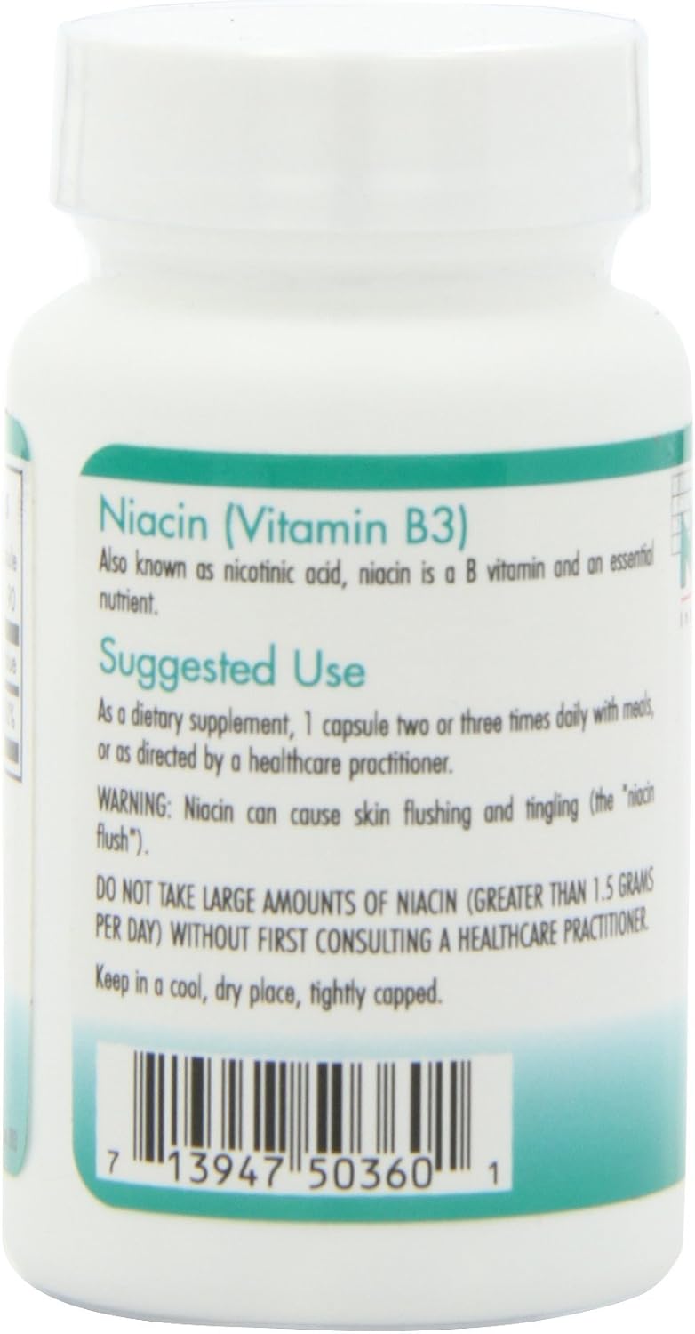 Niacina (Vitamina B3) - Ácido Nicotínico - Complemento Alimenticio 90 Cápsulas