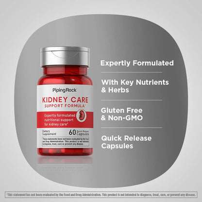 Piping Rock Kidney Support | 60 Cápsulas | Fórmula Care & Restore | No GMO, Sin Gluten – Image 4