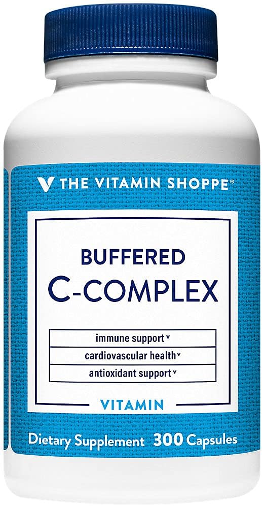 The Vitamin Shoppe Buffered C Complex - Complejo de Vitamina C Tamponada | 300 Cápsulas