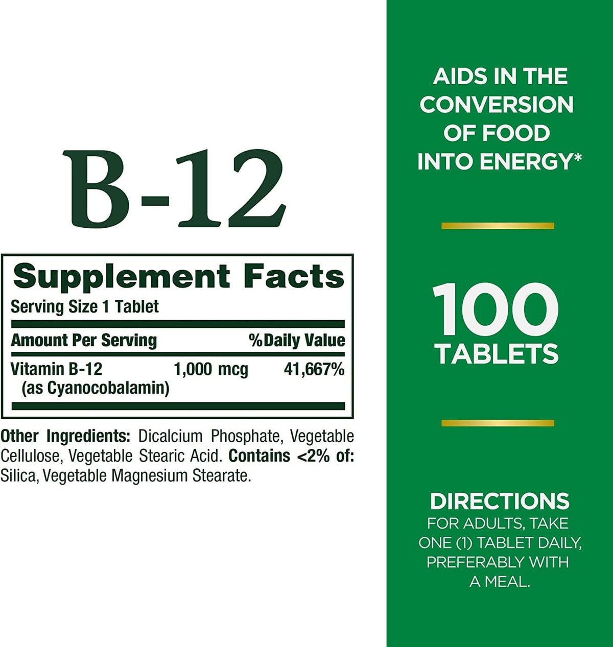 Nature's Bounty Vitamina B-12 1000 mcg, 100 – Funcionamiento normal del sistema nervioso: La vitamina B12 – Image 3