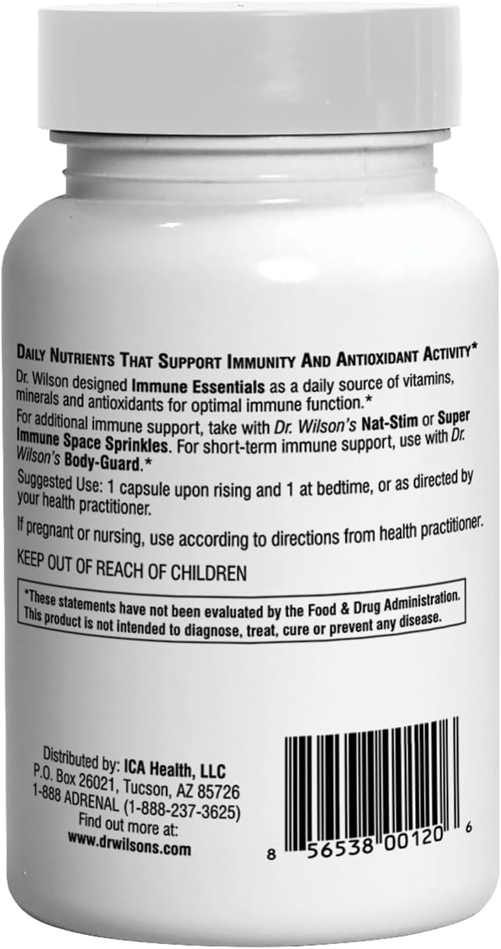 Immune Essentials de Dr. Wilson - Apoyo Inmunitario, 60 Cápsulas