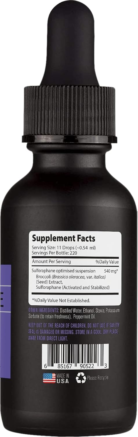 Lyfetrition Sulforafano Activado y Estabilizado 540mg – 4 oz Líquido (220 Dosis)