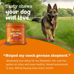 Zesty Paws Omega 3 Fish Oil for Dogs - Complemento para Perros con Sabor a Pollo (250 Chews)