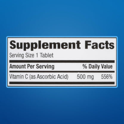 MAJOR Vitamina C 500 mg Ácido Ascórbico - 300 Comprimidos – Image 8