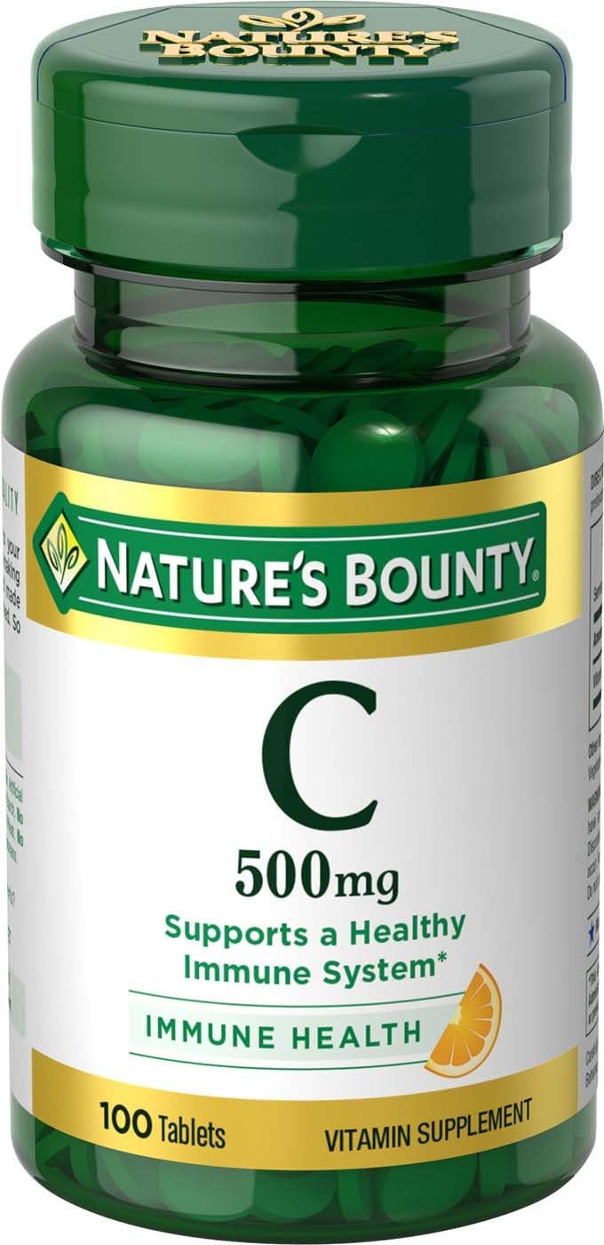 Nature's Bounty Vitamina C 500 mg Comprimidos, 100 Unidades