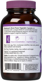 Bluebonnet Nutrition BrainPower – Mezcla Nootrópica a Base de Alimentos Integrales – 30 Cápsulas Vegetales
