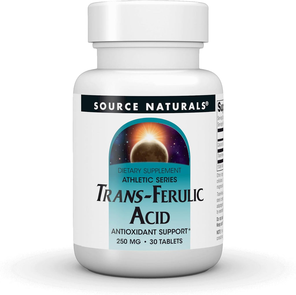Source Naturals Athletic Series, Ácido Ferúlico Trans, 250 mg, 60 Comprimidos