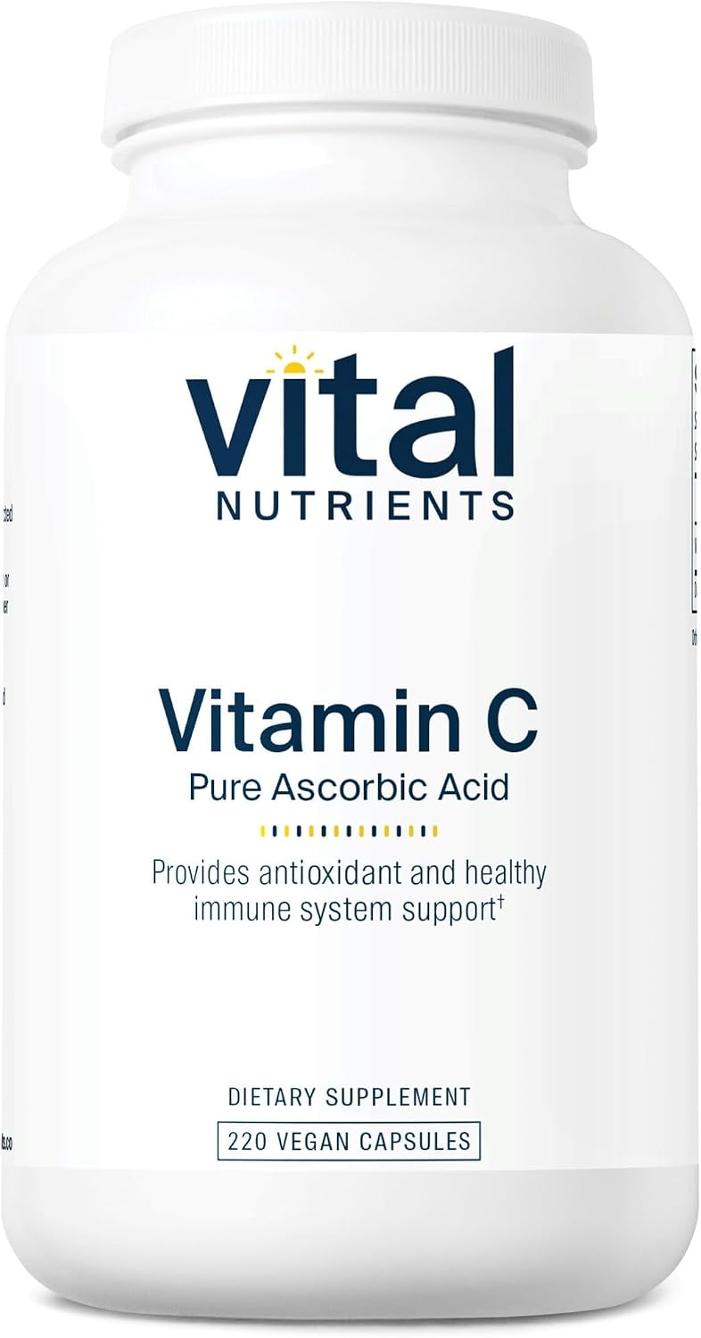 Vital Nutrients Vitamina C 1000 mg - 220 Cápsulas - Ácido Ascórbico Puro