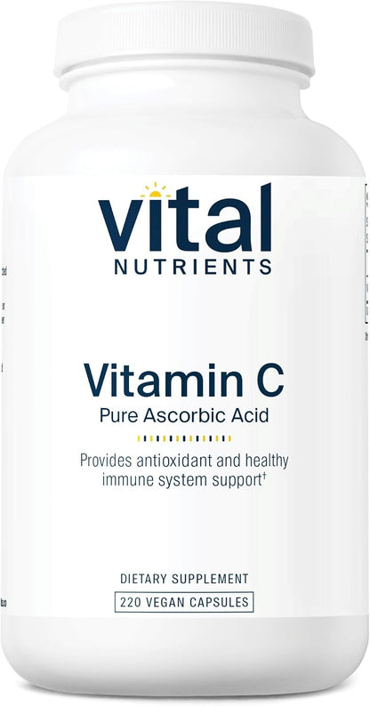 Vital Nutrients Vitamina C 1000 mg - 220 Cápsulas - Ácido Ascórbico Puro – Image 1
