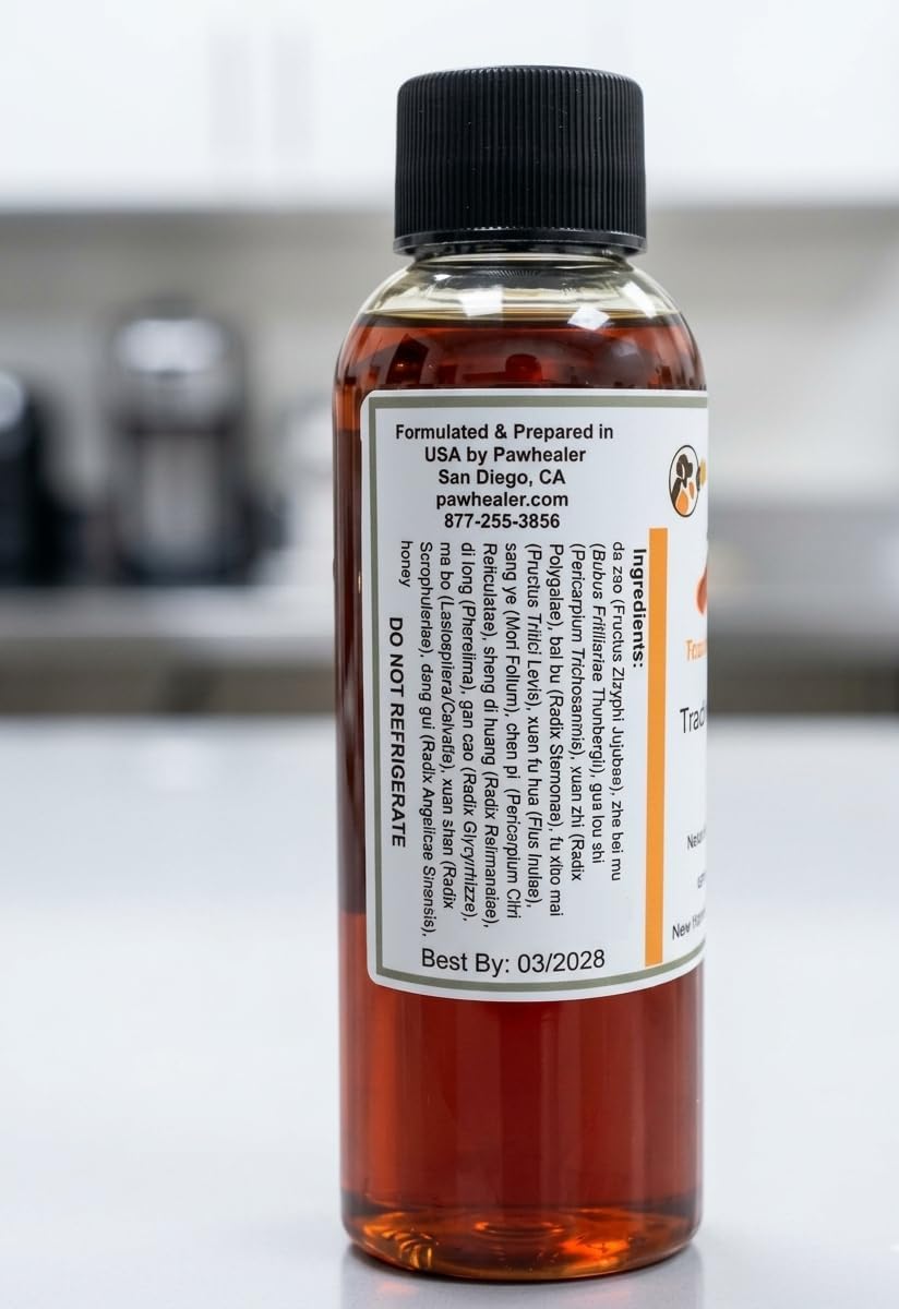 Trachea Soother Syrup 5-PACK Horehound Honey - Natural Herbal Remedy for Collapsed Trachea Symptoms (5 x 148 ml)