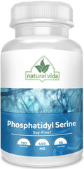 Natural Vida Fosfatidilserina 400 mg – 120 Cápsulas Vegetales (30 Dosis) – Sin Soja