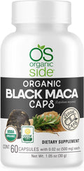 Maca Negra Orgánica 60 Cápsulas | Suplemento Natural con Raíz de Maca Negra | Cápsulas Veganas para Energía y Vitalidad