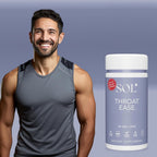Throat Ease Suplemento – Alivio para la Garganta, Bardana y Perilla, 60 Cápsulas
