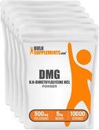 DMG en polvo - N,N-dimetilglicina HCl, 500mg por porción, 500g - BulkSupplements
