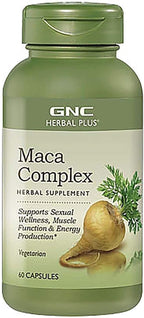 GNC Herbal Plus Complejo de Maca, 30 Cápsulas Vegetarianas