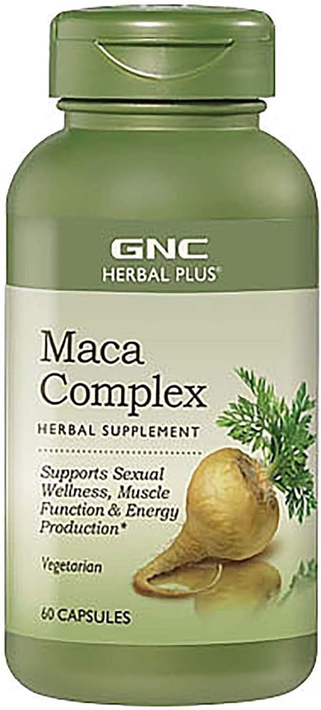 GNC Herbal Plus Complejo de Maca, 30 Cápsulas Vegetarianas