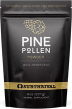 Surthrival Pine Pollen Powder (227 g) - Wild-Harvested, Energy and Endurance Restoration