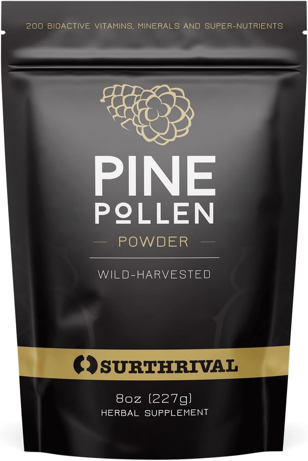 Surthrival Pine Pollen Powder (227 g) - Wild-Harvested, Energy and Endurance Restoration