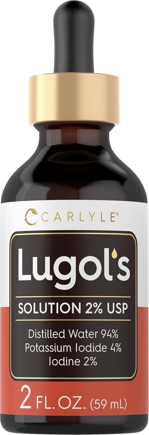 Carlyle Lugols Iodine 2% | Solución de Yodo y Yoduro Potásico | 118 ml (4 fl oz)