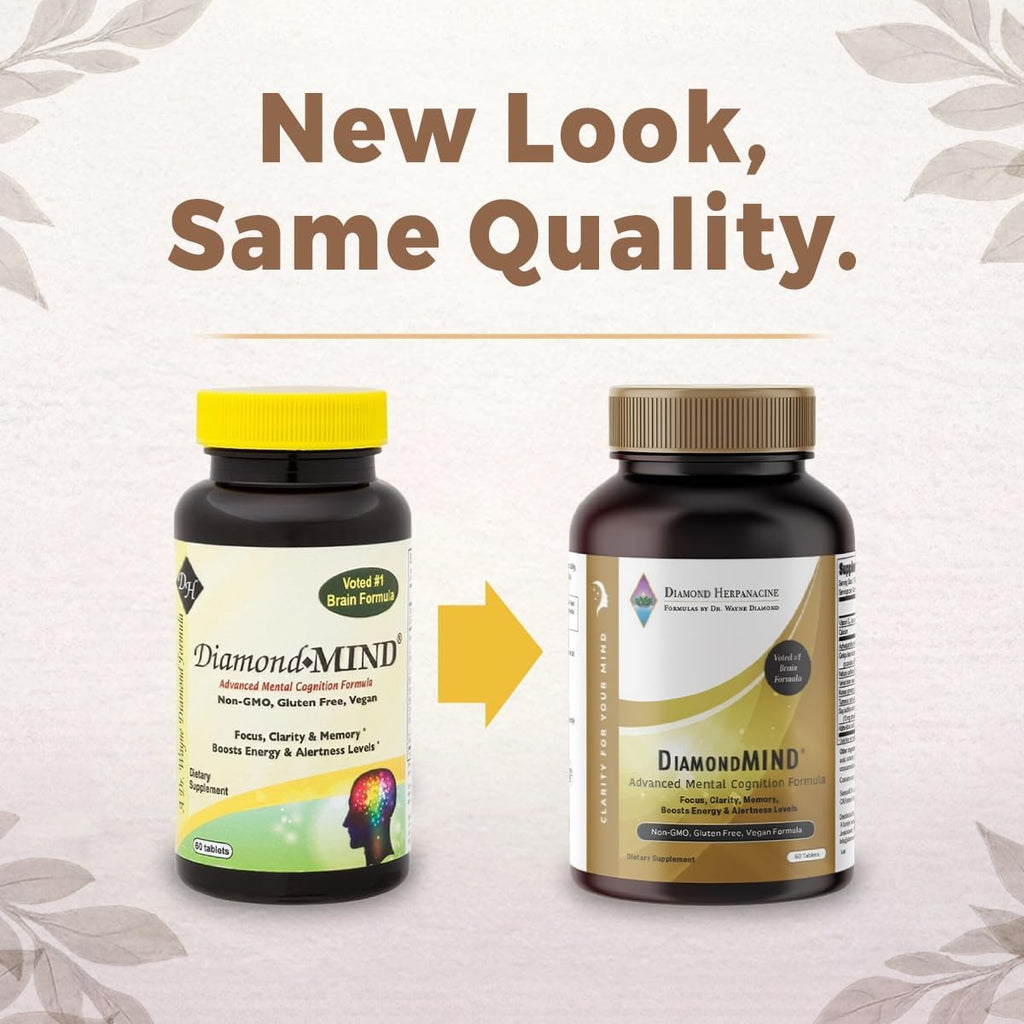 DiamondMIND Apoyo Cerebral - Fórmula Natural, 60 Comprimidos