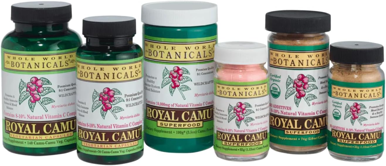 Royal Camu Camu Powder - Whole Fruit (Dark) Powder Natural Vitamin C Source