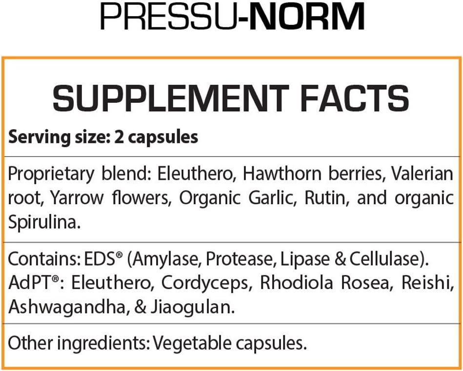 Professional Botanicals Pressu Norm - 60 Cápsulas Vegetarianas