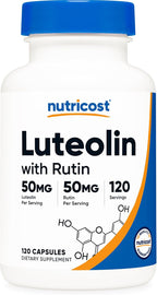 Nutricost Luteolina con Rutina Complex 100mg (50mg Luteolina, 50mg Rutina) 120 Cápsulas - Vegano, No Transgénico, Sin Gluten