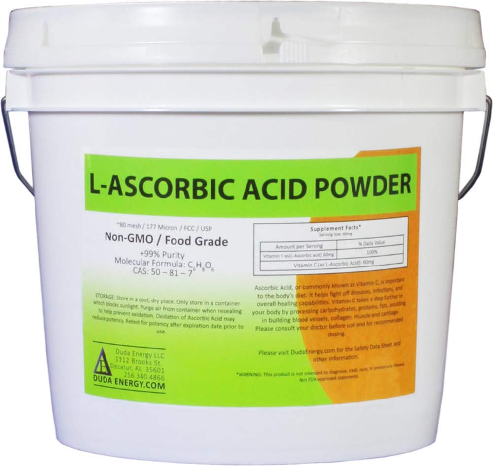 L-Ascorbic Acid Pure Powder 99+% - Vitamin C - 454 g (1 lb)