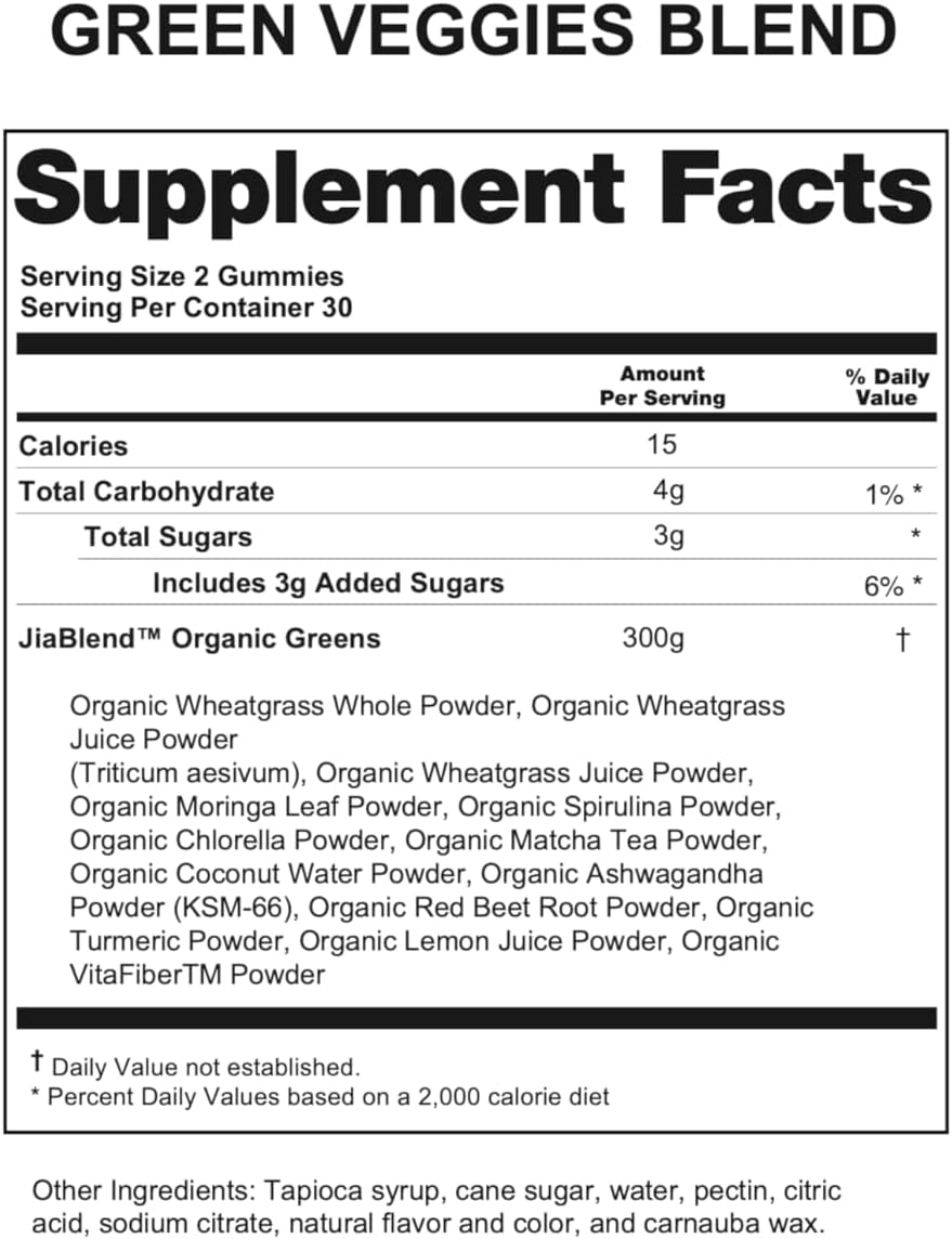 Green Veggies Supplement - 60 Gominolas