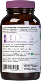 BlueBonnet Nutrition Metilfolato 1000 mcg - 60 Cápsulas Vegetales