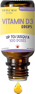 Baby Vitamin D3 Drops 400 UI – Gotas de Vitamina D3 para Bebés