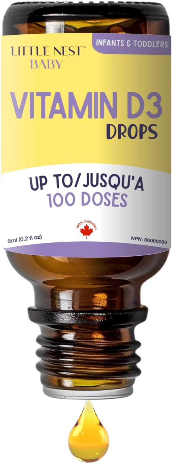 Baby Vitamin D3 Drops 400 UI – Gotas de Vitamina D3 para Bebés