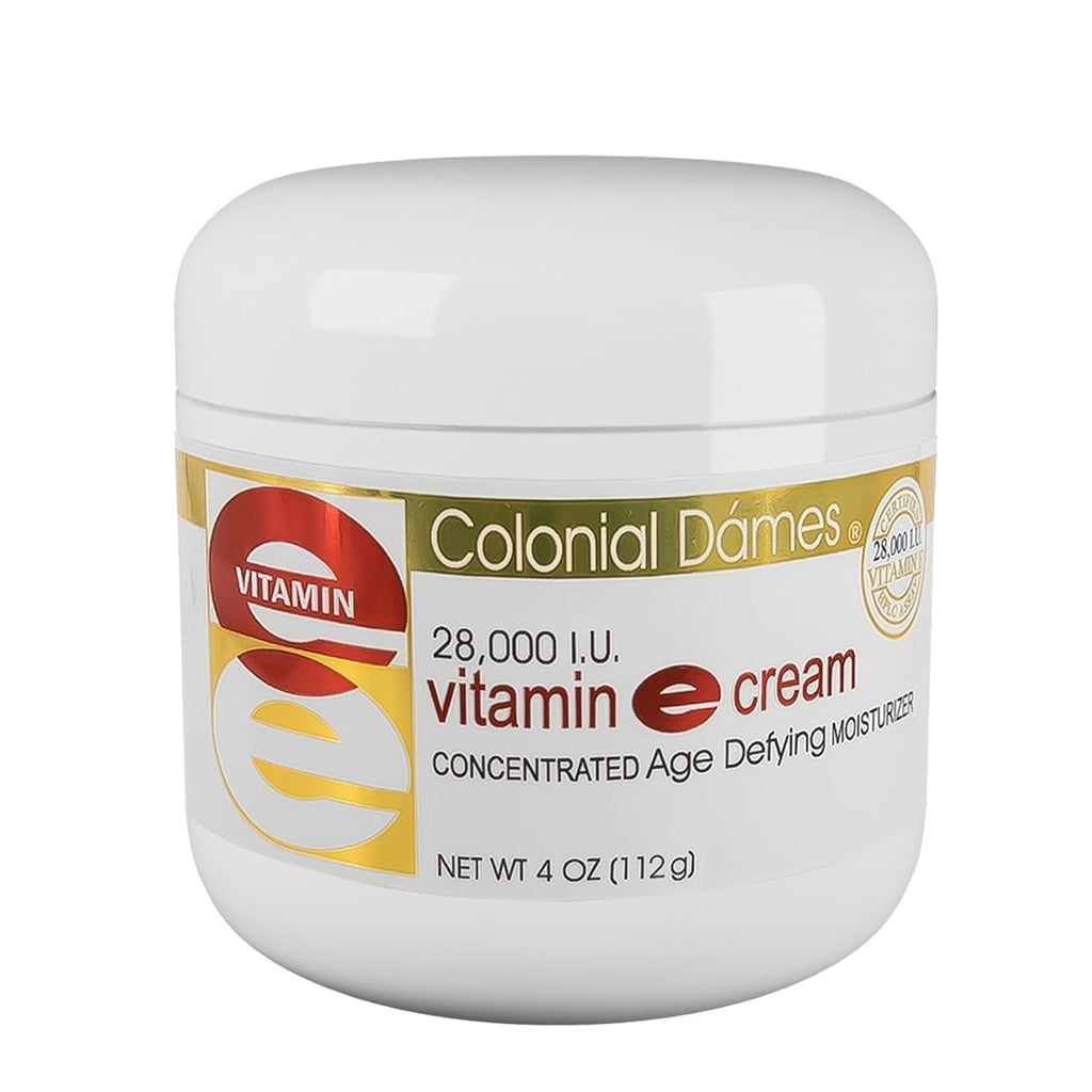 Colonial Dames Crema Concentrada de Vitamina E 28,000 UI - Hidratante para Piel Seca y Líneas de Expresión