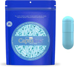 Cápsuline Cápsulas Vacías Veganas Color Talla 00 - 1000 Unidades - HPMC - Certificadas Kosher y Halal - No GMO (Azul Aqua)