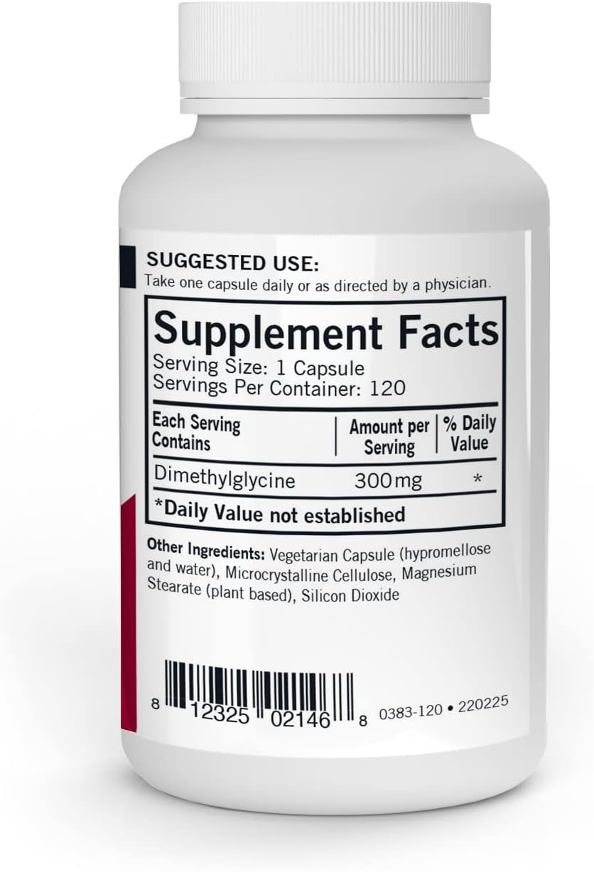Kirkman DMG (Dimetilglicina) 300 mg - 120 Cápsulas - Alta Potencia