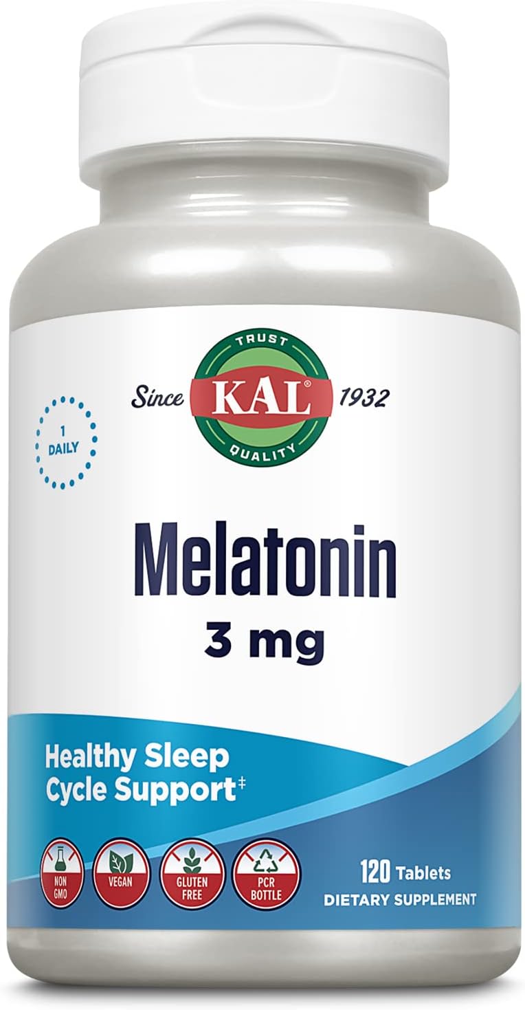 KAL Melatonina 3 mg Comprimidos de Liberación Prolongada, 60 unidades