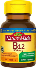 Nature Made Vitamina B12 500 mcg, 100 comprimidos (Paquete de 2)