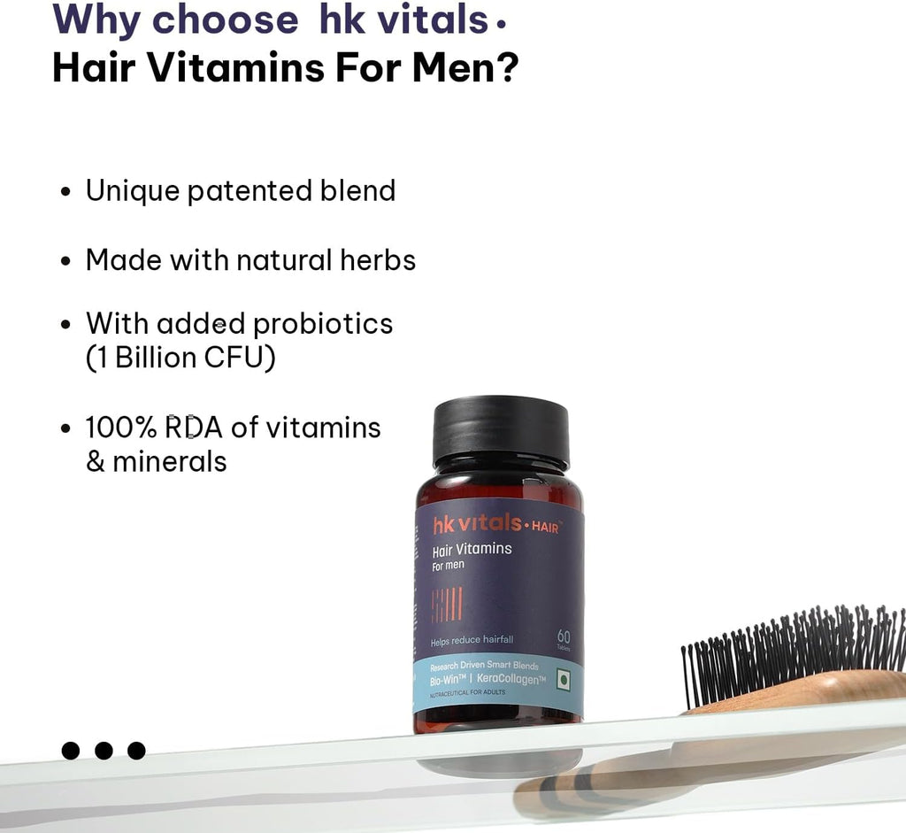 Vitals Hair Vitamin con Biotina y Bloqueadores DHT (60 Cápsulas)