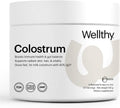 Wellthy Calostro en Polvo – Grass-Fed, 40% IgG – Apoyo Inmunitario, Salud Intestinal y Piel Radiante – 30 Dosis – Fabricado en EE.UU.