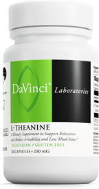 DAVINCI Labs L-Teanina - 200 mg por Servicio - 60 Cápsulas Vegetarianas